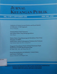 Jurnal Keuangan Publik Volume 4 No. 2