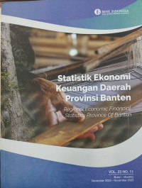 Statistik Ekonomi Keuangan Daerah Provinsi Banten November 2023