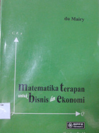 Matematika Terapan untuk Bisnis dan Ekonomi