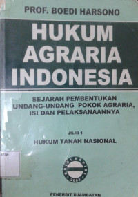 Hukum Agraria Indonesia