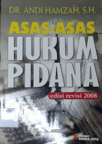 Image of Asas-Asas Hukum Pidana