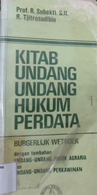Image of Kitab Undang-Undang Hukum Perdata