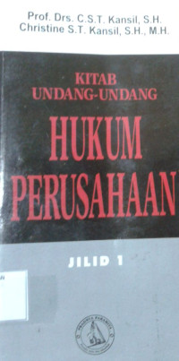 Image of Kitab Undang-Undang Hukum Perusahaan Jilid I