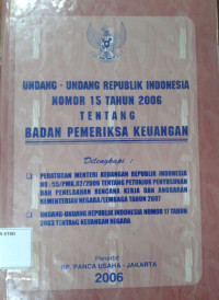 Image of Undang-Undang Republik Indonesia Nomor 15 Tahun 2006