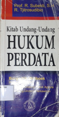 Image of Kitab Undang-Undang Hukum Perdata : Burgerljik Wetboek