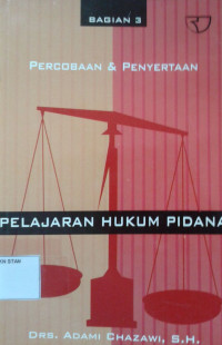 Image of Pelajaran Hukum Pidana 3