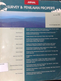 Image of Survey & Penilaian properti (Jurnal)