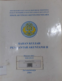 Bahan Kuliah Pengantar Akuntansi II