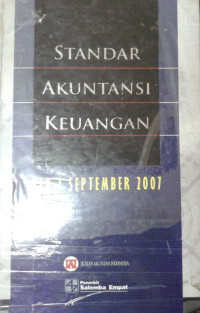 Standar Akuntansi Keuangan Per 1 September 2007