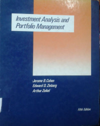 Image of Investment Analysis and Portfolio Management