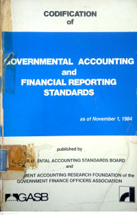 Codification of Governmental Accounting and Financial Reporting Standards