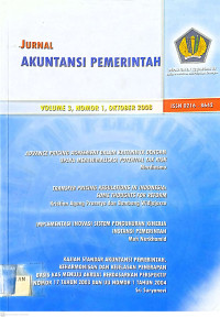 Jurnal Akuntansi Pemerintah Volume 3 Nomor 1