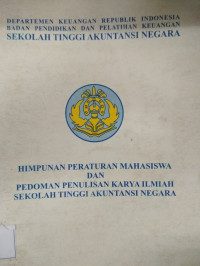 Image of Himpunan Peraturan Mahasiswa dan Pedoman Penulisan Karya Ilmiah STAN