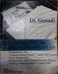 Ketentuan Dasar Pajak Penghasilan