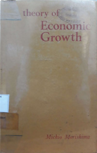 Image of Theory of Economic Growth