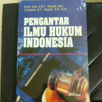 Image of Pengantar Ilmu Hukum Indonesia