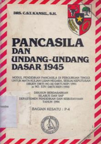 Image of Pancasila dan Undang-Undang Dasar 1945 Pendidikan Pancasila di Perguruan Tinggi Bagian Kedua