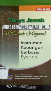 Tanya Jawab Surat Berharga Syariah Negara(Sukuk Negara)